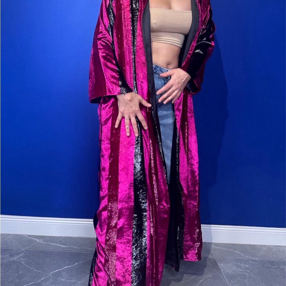 High shine- Vibrant Cape Coat